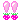 two pink exclaimation marks with strawberries gif